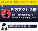 30日間で日本から50,000アクセスを増やします 外部SEO対策！SNSやGoogleなどでサイト宣伝広告集客 イメージ1