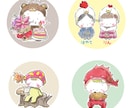 絵本のようなゆるふわSNS映えアイコン描きます 一目で"可愛い！”アイコン＆ヘッダーセット売り！ イメージ5