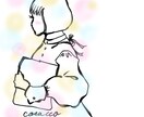 SNS用アイコン制作いたします あえて顔をハッキリ書かないシンプルなシルエットデザイン☆ イメージ1