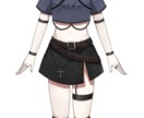 女の子のVモデルをデザインします 立ち絵、V体キャラデザ、パーツ分け、なんでもやります イメージ2