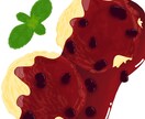 美味しいイラスト描きます ついお腹がなっちゃいそうなワンポイントイラストを。 イメージ3