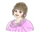 ディズニー風◎かわいい似顔絵を描きます SNSのアイコンやプレゼントなどに♡ イメージ2