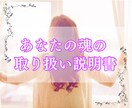 あなたの魂レベルの取り扱い説明書を鑑定します あなたという魂が「どのように動く存在なのか」を言語化する鑑定 イメージ1