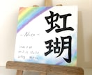 水彩・パステル風の命名書を作成します お子様のお名前に込めた思いを命名書で形にします イメージ5