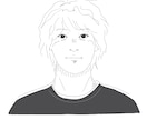 シンプルでオシャレな似顔絵描きます 大人なイラストをアートチックにより魅力的に届けます イメージ2