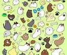 ゆるふわ動物のLINEスタンプを作成します ペット、好きな動物などでかわいいLINEスタンプを作成します イメージ2