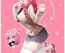 オリジナルキャラクターの全身立ち絵を描きます TRPG等うちの子がいる方、Vtuberの方におすすめです！ イメージ4