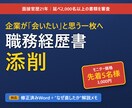 職務経歴書｜会いたいと思わせる書類へ添削します 採用側の勘所｜なぜ直したのかの解説メモ付きで納品 イメージ1