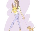 ポップ、ライトなイラスト、挿絵描きます お気に入りの画像をもとに描く、似顔絵などにも応じます。 イメージ9