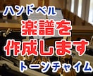 ハンドベル（トーンチャイム）の楽譜を作ります お好みの曲をハンドベルで演奏できる楽譜を作成します。 イメージ1