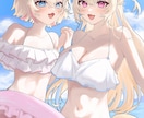 かわいい女の子描きます アイコンや立ち絵、様々な用途のイラストをお描きします！ イメージ4