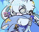 ポップなカートゥーン風イラスト描きます あなたのキャラクターをポップでかわいい１枚イラストに！ イメージ2