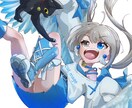 あなたと好きなキャラとのツーショット描きます 推しとあなた(アバターも可！)のツーショット！！ イメージ5