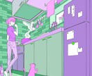 日常の一部を切り取ったような景色を描きます 生活感のある絵が得意です！(だらしのない部屋ならなおよし！) イメージ2