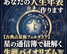 あなたの人生年表作ります 【古典占星術フェルダリア】星の通信簿で紐解く生涯バイオリズム イメージ1