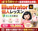 未経験OK！全５回で基礎完全網羅！イラレ指導します ＼歴10年の現役デザイナー、ゼロから副業スキルにも／ イメージ1