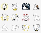 オリジナルLINEスタンプ制作します *リジェクト,修正無料！！*困ったら申請までサポート！！ イメージ9