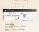 航空券風エスコートカードを最短2日〜で作成します ファーストクラスの航空券のような上質なおもてなし イメージ3