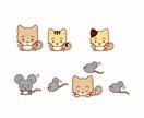 やわらかいタッチの動物ファミリーのイラスト描きます 書籍や広告でデザイン歴20年なので、ご要望にしっかり最速で！ イメージ3