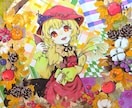 東方のアナログイラストを描きます 世界に1つのアナログの形で、お好みの東方のキャラをお届け！ イメージ2