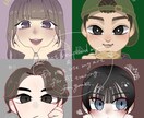 ポップなタッチで似顔絵描きます デフォルメ似顔絵イラスト。SNSアイコンにも。 イメージ1