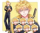 男性イラストが得意！アイコン・立ち絵など制作します 【商用利用可】SNS・配信・TRPGなど幅広く対応します イメージ2