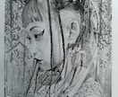 鉛筆画で人物の似顔絵を手描きで作成を致します 画像をもとに手描きの似顔絵描きます。一点もので原画送ります イメージ1