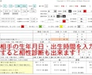 自動で命式作成！四柱推命Excelソフト販売します 蔵干、日干エネルギー・行運の判断要素等がカスタマイズ可能！ イメージ8