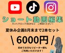 夏休み企画！8月末まで限定価格で承ります 〜90秒までの動画編集承ります！ イメージ1