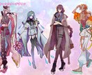 美麗な一枚絵、キャラクターデザイン制作いたします イケメン、美少女なんでもござれ！想像以上に仕上げます イメージ5