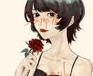 即日納品可能⭕️厚塗り風イラスト売ります 儚さを感じる女の子をアイコンにしませんか？ イメージ1