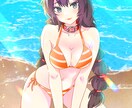 配信者様向け★魅力的な1枚絵を制作します アニメ塗り・厚塗り対応｜サムネイル・配信・グッズ用に イメージ10
