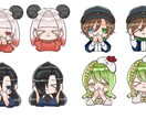 商業利用〇　動画や配信で使えるミニキャラを描きます 動画、配信で使うスタンプ、アイコンなどにどうですか？ イメージ1