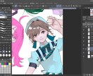 主に女性キャラクターの1枚絵やデザインをします 可愛らしいイラストを作成させて頂きます。 イメージ3