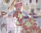 ホラーのイラスト描きます 私にしか描けない絵柄でダークで綺麗なホラーな絵を描きます。 イメージ8