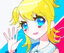 SNS用のアイコンを描きます 原色に近い色を使うので結構目立つと思います イメージ2