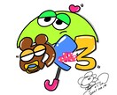 オリジナルネームアイコンを作ります 文字をイラスト化して、個性的なアイコンを作ります。 イメージ2