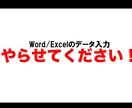 Word/Excelデータ入力引き受けます 土日祝対応！　オプションで即日納品可能です イメージ1