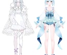 Vtuberモデル高クオリティで制作します 分割お支払い可能！ココナラ限定価格で今なら全行程1１万円✨ イメージ4