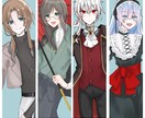 2000円で全身とSD立ち絵計２枚作成いたします TRPGプレイヤーやVtuberの方へ イメージ1