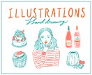 手描きのかわいいイラストや文字を描きます やさしい雰囲気の手描きイラストを丁寧に制作いたします イメージ1