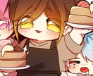 デフォルメイラスト描きます ミニキャラのイラストを描きます！SNS等使用可能です。 イメージ5
