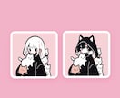 ポップでゆるキャラのイラストを描きます スピード納品！ペア画にもいかがでしょうか イメージ8