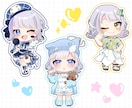 細部まで可愛く仕上げるミニキャラ制作します グッズ・SNS・配信・似顔絵など幅広く対応◎ イメージ3