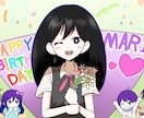 動画サムネイルや立ち絵などに最適なイラスト描きます 背景無し、またはシンプルなイラストになります イメージ1