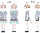 追加料金なし！フルスクラッチ3Dモデル作ります イラストをそのまま3DにしてVtuber活動しませんか！？ イメージ3