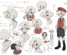 キャラクターをデザインします ご要望にそったキャラクターの三面図と立ち絵を制作します イメージ3