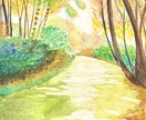 透明水彩でほっこり優しい風景を描きます やわらかな水彩で描く、心に残る風景画 イメージ2