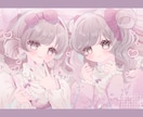 キラキラしたかわいい1枚絵を描きます 大切な思い出や、グッズ制作に！ イメージ2