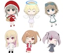 SNSアイコンに使えるミニキャラを描きます キャラに合った簡単な背景デザインで世界に一つだけのイラストに イメージ3